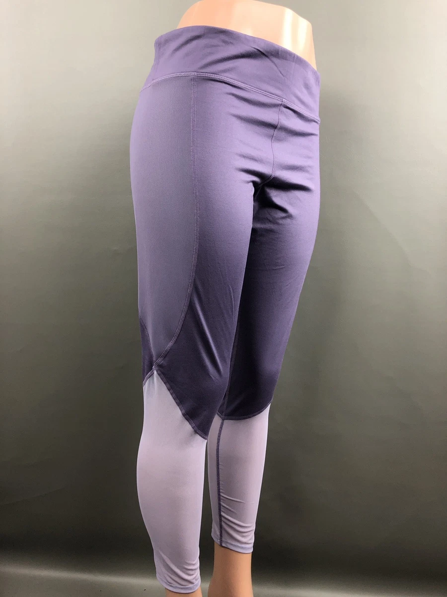 Joy Lab Legging Mid Rise XS Mesh JoyLab Athletic Workout Pant Tight Purple