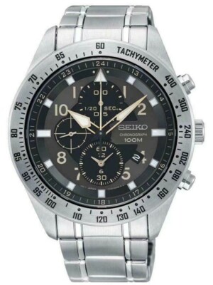 Seiko Criteria Chronograph 100m Quartz Men's Watch SNDH31P1 | eBay