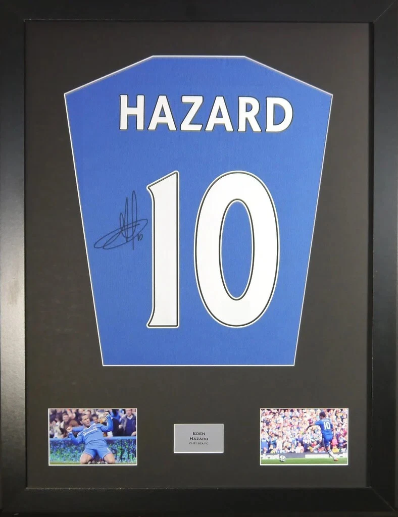 Eden Hazard Signed Shirt Framed Chelsea eBay