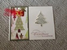 Scentsational Christmas blessings greeting card kit of 6 made w/ Stampin Up!