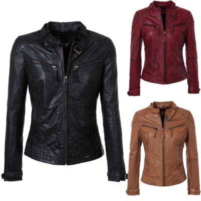 Lederjacke Ryana Maze Lederjacke Cognac Leather Maze Lederjacke