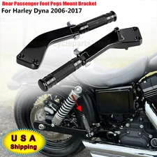 Passenger Foot Pegs Mount Fit For Harley Dyna Street Fat Bob Low Rider 2006-2017
