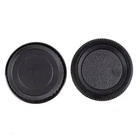 Black Body Cap& Lens Rear Cap-Kit for Pentax K Mount SLR DSLR Camera PK Set USA