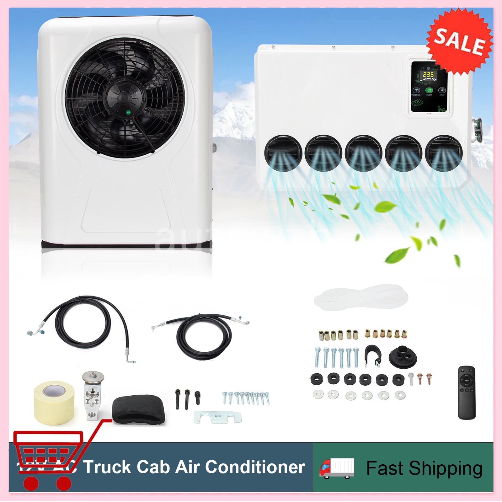 12V Mini Split Air Conditioner for Trucks RVs Vans 12000 BTU-image