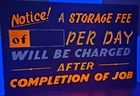 Vintage Automobile Auto Car Repair Garage Cardboard Window Sign Black Light Neon