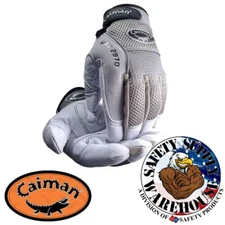 Caiman 2970 - Deerskin Padded Palm Knuckle Protection Mechanics Gloves 4 Pr M-XL