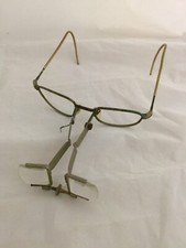 Antique Bausch and Lomb Doubloupe glasses frame Magnifying Glass Spectacles