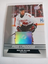 2023 Upper Deck Team Canada Juniors Nolan Allan Pride Of The Program #76 Rookie