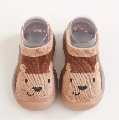 Toddler Boys Girls Rubber Soft Slip-On Anklet Socks/Shoes. Nonslip Sz 6.5-7