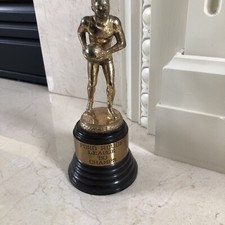 Antique Vtg 1950 Basketball Trophy Laced Basketball-Ford Rouge League Champs
