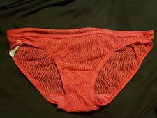 Vintage Rare Hot Pink Lace Bikini Panties Size 9 Fruit Of The Loom Nylon