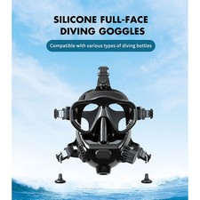 Silicone Full Face Mask Anti-Fog Diving Goggl...