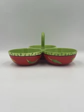 Boston Warehouse Trading Corp Sectioned Handled Serving Dish Jacqueline Addison