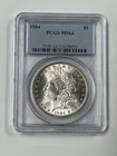 1884 $1 Morgan Silver Dollar PCGS MS64 Bright White