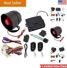 Universal 12V Car Security Alarm System Keyless Entry Remote Control Siren