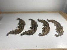 Lot de 4 bronzes d'ameublement Louis XV Rocaille anciens 17