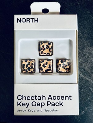 North Cheetah Accent Key Cap Pack Arrow Keys & Spacebar NEW in Package