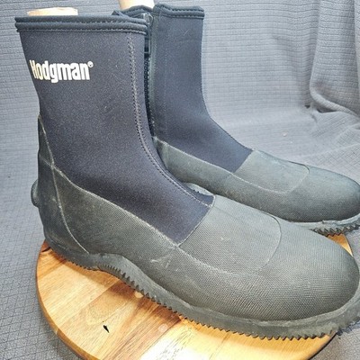 Hodgman Boots Men's Black Size 13 Neoprene Wading Fishing Zipper