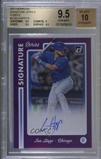 2017 Chronicles Donruss Signature Series Purple 10/15 Ian Happ BGS 9.5 Auto g0n