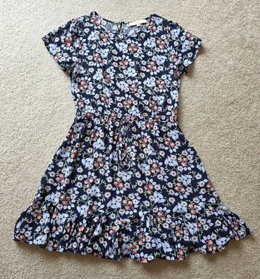 loft floral flare dress Floral Ruffle Flare Mini Dress