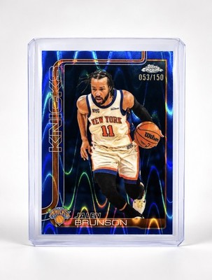 2025-26 Topps Chrome Update - Jalen Brunson #53 Blue RayWave Refractor /150