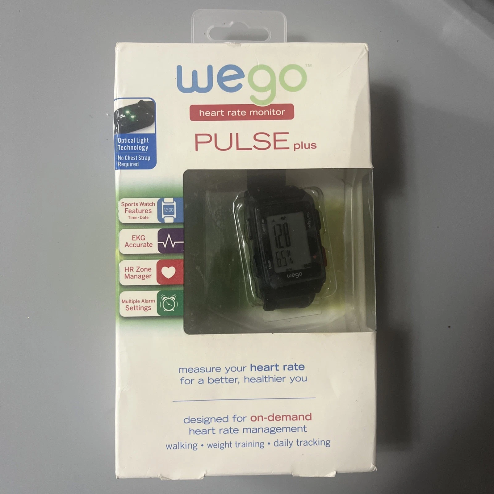 Wego Heart Rate Monitor Pulse Plus Sport Watch Fitness Tracker
