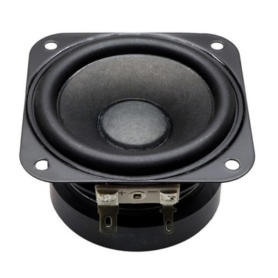 4Ohm 15W Bass Speaker 70mm Subwoofer Square Loudspeaker for DIY Projects Black