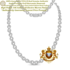 50+ Grams VVS1/D 18.45 Ctw. Moissanite Infinity Tennis Chain Neckless 8mm/20"