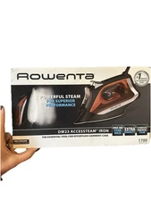 Rowenta DW2360U2 Accessteam Steam Iron 1700 Watts Durable Soleplate - OPEN BOX