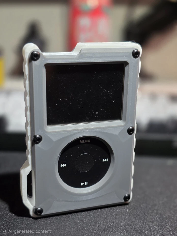 ipod 5th generation 80gb-Thick- Case Grey& White - Image 2 of 3