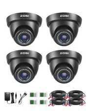 4 Pack 1080P 1920TVL HD-TVI Dome Security Cameras,Night Vision,2MP Indoor Out...