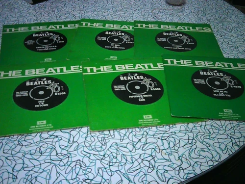 The Beatles - Vinyl 6 x UK emi Parlophone 7" Singles Job Lot [VG+]