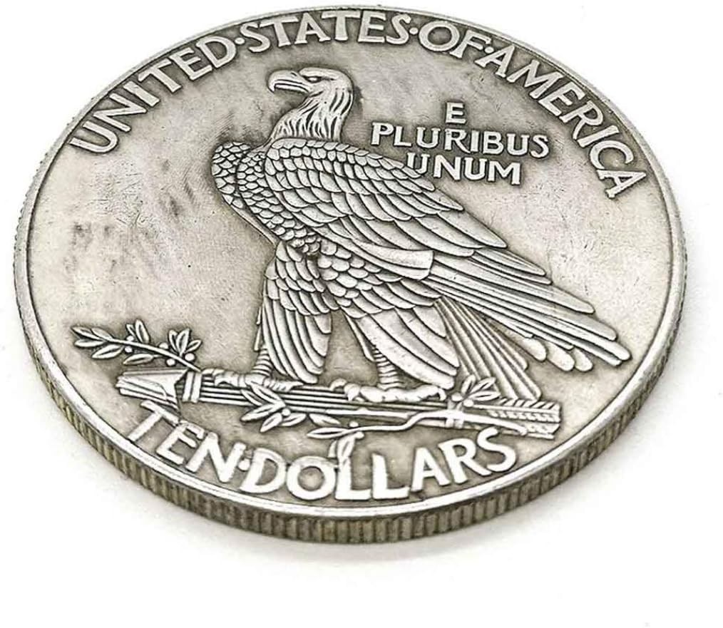 Handmade 1907 Liberty Indian Head Ten-Dollars Coin - Sterling