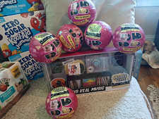MGA's Mini Verse Real Music Record Player Toy Set With 6 New, Unopened Balls