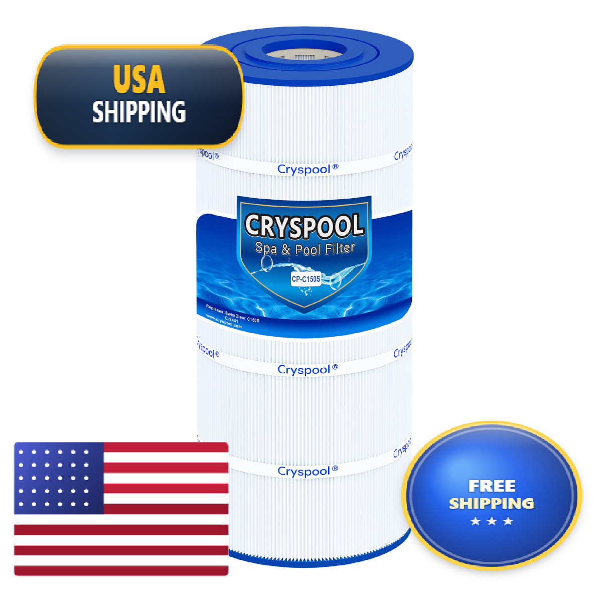 Cryspool C150S Filter Compatible Cx150Xre Swimclear C150S Cs150E C-9441 Pa150S