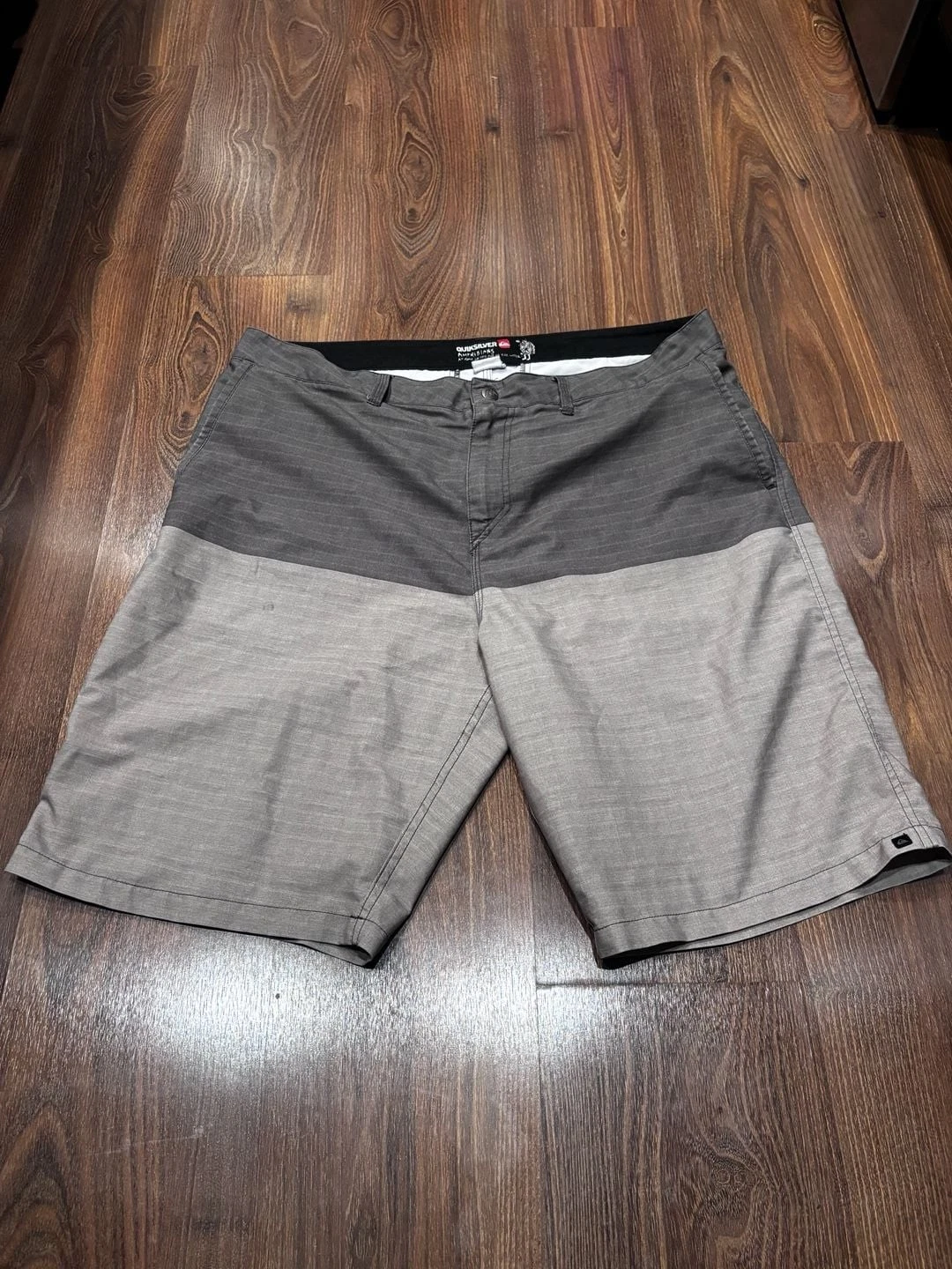 Quiksilver Amphibians Two-Tone Grey Hybrid Hybrid Shorts XL