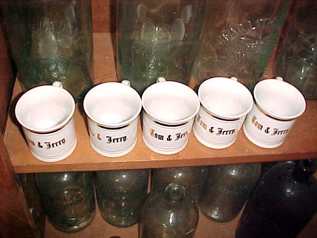 5 PC SET / TOM & JERRY HANDLED CUPS / CHIKARAMCHI HAND PAINTED / MADE IN JAPAN