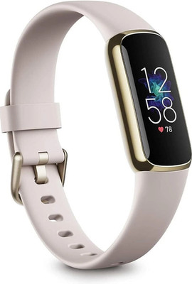 Fitbit Luxe-Fitness and Wellness-Tracker - Lunar White/Soft Gold Stainless Steel