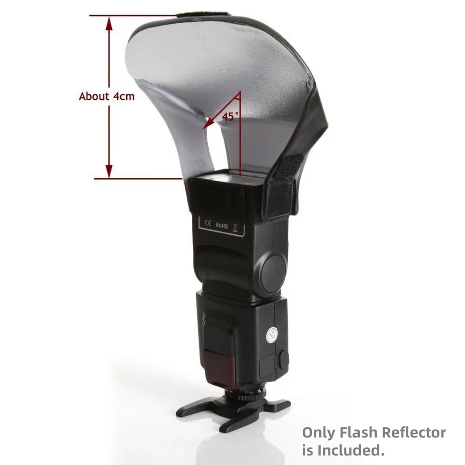 Durable DSLR Camera Flash Diffuser Light Bounce With 3 Color Reflector Board - Image 3 of 4
