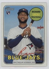 2018 Topps Heritage High Number Real One Red Ink 26/69 Richard Urena Auto 1p5