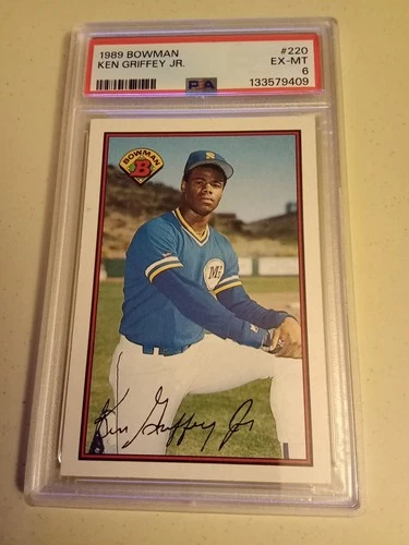 1989 Bowman Ken Griffey Jr. #220 Graded PSA 6 Rookie Baseball Card RC