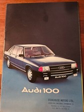 Audi 100 Mk2 Brochure + 5E Spec Sheet