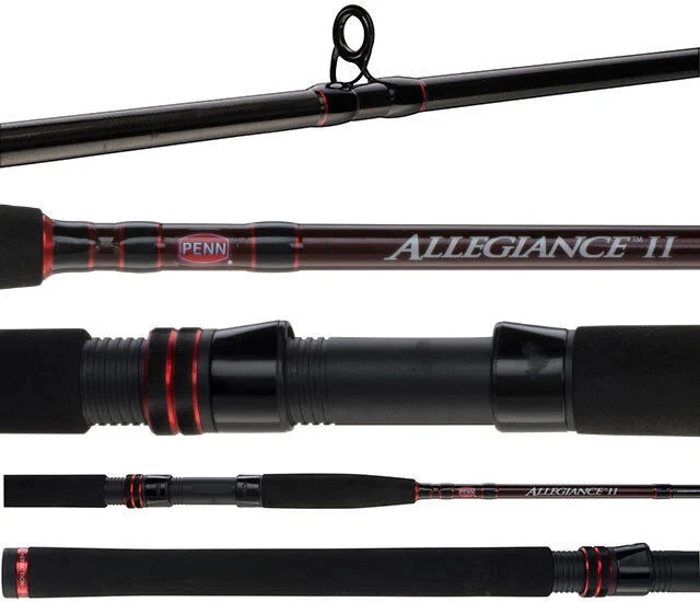 Penn Allegiance II Surf Beach Series 2 Piece Spin Fishing Rod 12' 8-12kg