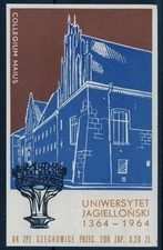 Poland – “Uniwersytet Jagielonski 1364-1964 / Collegium Maius” - Match Box Label