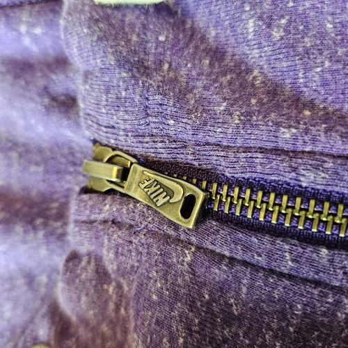 NIKE 726057 Giacca donna media HEATHERED viola full zip con cappuccio edizione palestra - Foto 6 di 9