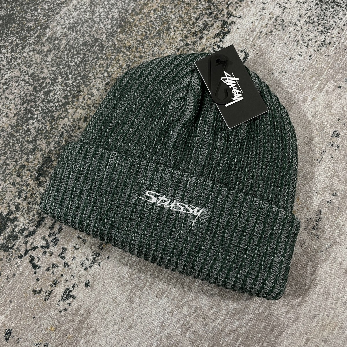 Stussy Two Tone Short Beanie Green | eBay