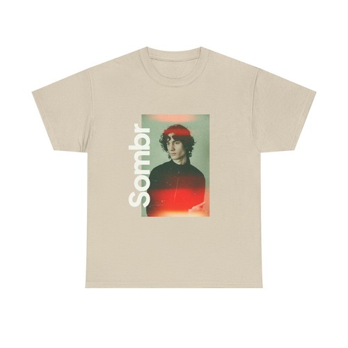 Sombr Singer Retro Style Unisex Heavy Cotton Tee for Lovers - 第 10/41 張圖片