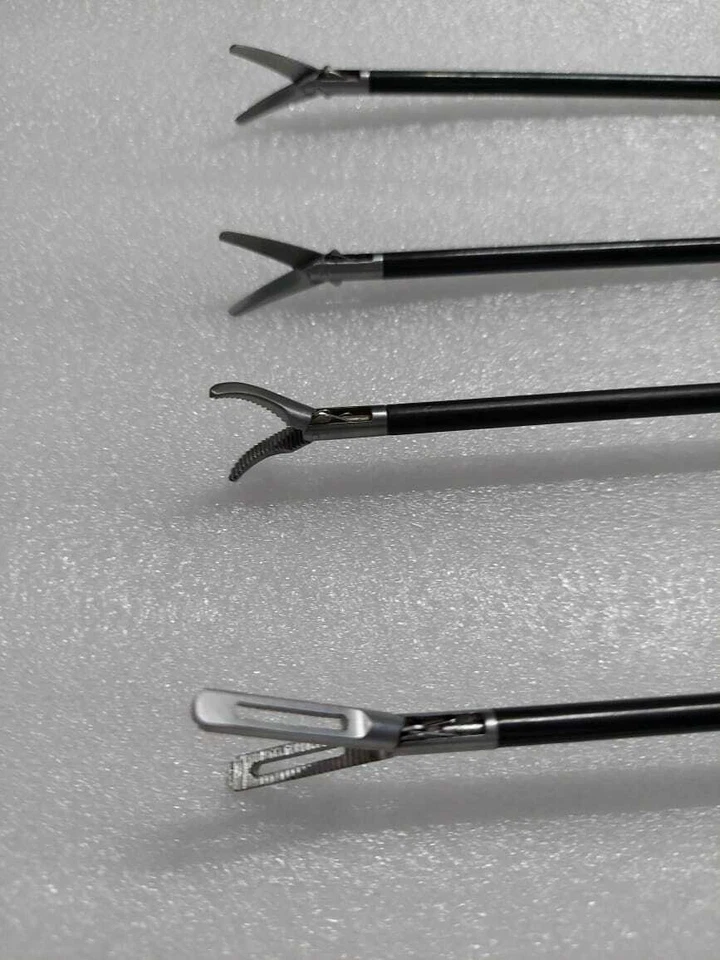 Juego de instrumentos de disector bipolar cortador de tijeras curvas laparoscópicas Maryland Foto 3 de 4