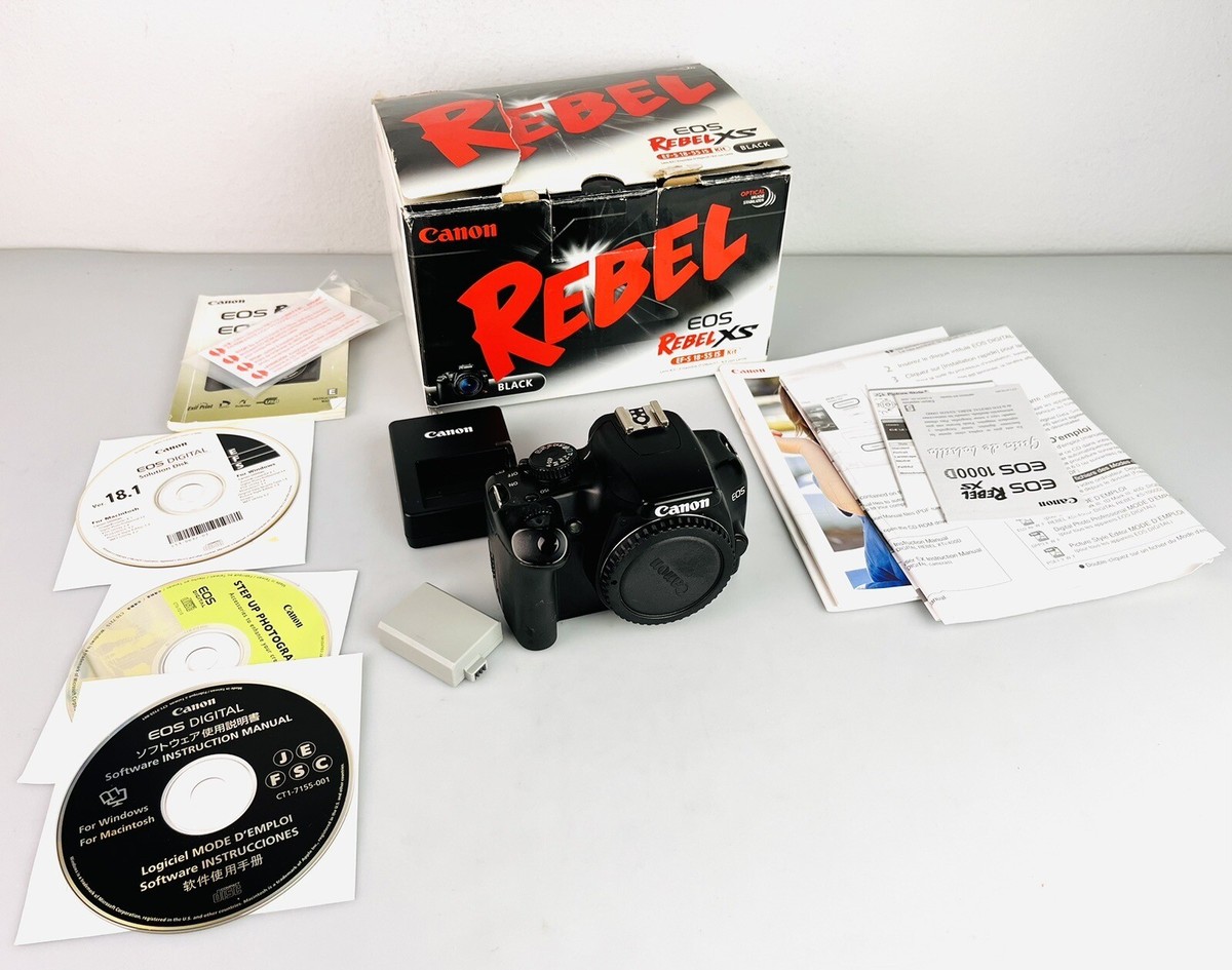 Canon EOS Rebel XS (Digital) DSLR Camera Body TESTED