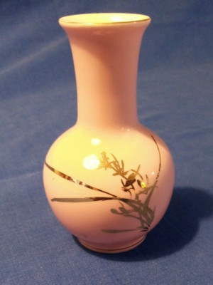 DEKO VASE SOLOFIORE KERAMIK ''WILDE ORCHIDEE '' 50er Jahre (17)